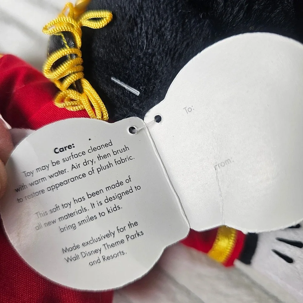 Disney Parks Mickey Mouse Plush Royal Guard Union Jack Flag‎ Epcot UK Souvenir